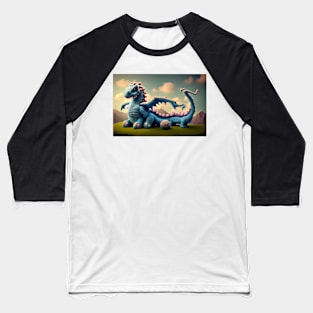 Cute Wool Art Dragon 6 of 20 Designs Baseball T-Shirt